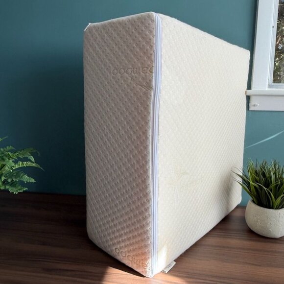 Zuma Foam Wedge Pillow By Brentwood Home With Bamboo Cover Support 10" - Picture 2 of 16